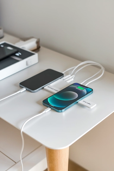 21 ADHD Home Organization Ideas That Actually Work 10 Create a Charging Station to Manage Electronics and Cables