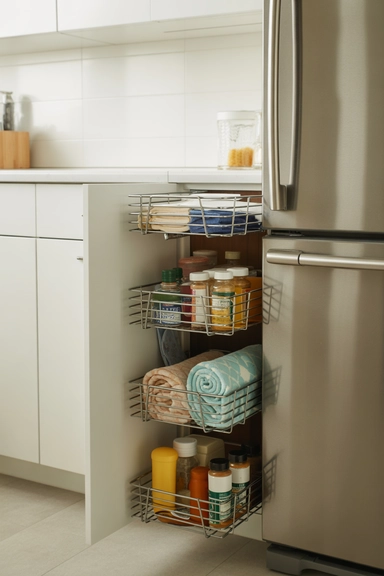 21 Cheap Basket Organizing Ideas That Tidy Your Home on a Budget 10 Narrow Baskets for Tight and Awkward Spaces