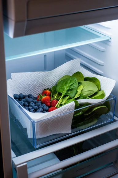 Use Produce Paper Towels to Control Moisture