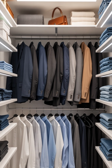 Vertical Closet Expansion for Double Hanging Capacity