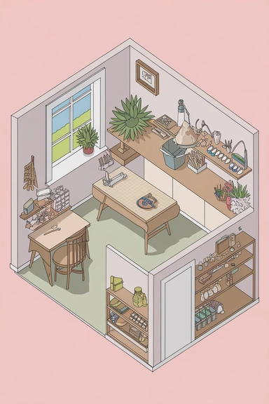 21 Craft Room Declutter Ideas That Actually Work 10 Implement a Seasonal Rotation for Craft Supplies