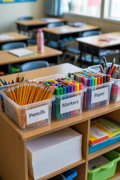 22 Smart Classroom Organization Hacks That Actually Work 10 Centralized Supply Stations That Replace Desk Stockpiles
