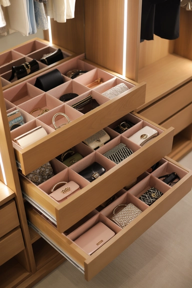 Drawer-Style Storage for Small Handbags