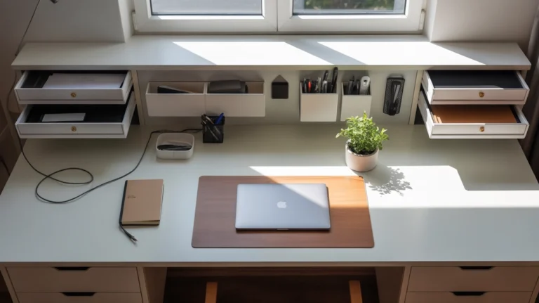 IKEA desk storage hacks