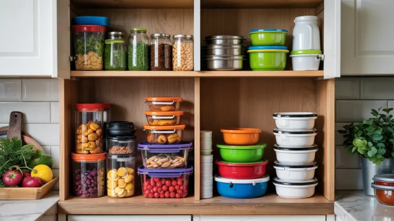 Kitchen food container organization