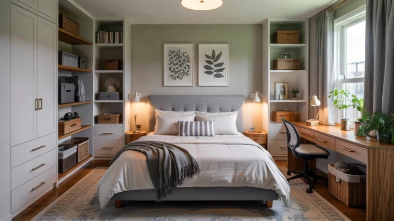 Small bedroom organizing hacks