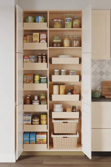 21 Pantry Cabinet Ideas That Make Kitchen Storage Work Harder 8 Pantry Cabinets With Adjustable Shelving for Flexibility
