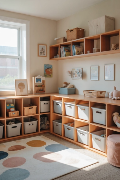 22 Kids Room Storage Ideas That Keep Toys Under Control 2 Use Low Open Shelving Kids Can Reach