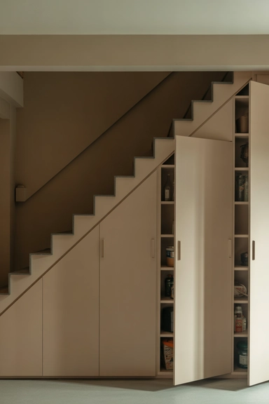 21 Under Stairs Storage Ideas That Turn Dead Space Useful 2 Built-In Cabinet Systems That Fully Enclose the Space