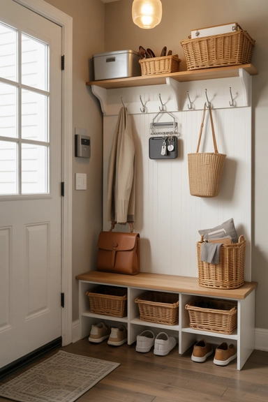 Defined Drop Zones That Stop Clutter at the Door