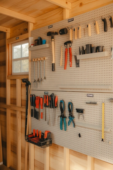 21 Shed Storage Organization Ideas That Keep Tools Visible 2 Pegboard Wall Systems for Everyday Tools