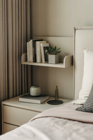 Use Vertical Space Beside the Bed