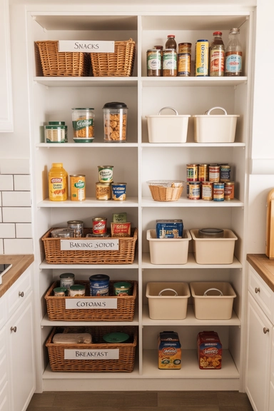 21 Pantry Cabinet Ideas That Make Kitchen Storage Work Harder 11 Pantry Cabinets With Dedicated Zones for Categories