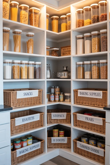 Corner Pantry Zones That Simplify Organization