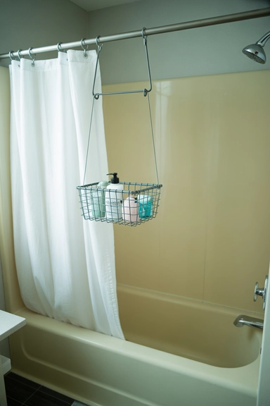  Hanging Basket From the Curtain Rod