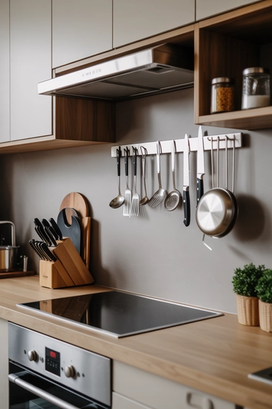 Magnetic Strips for Utensils and Knives