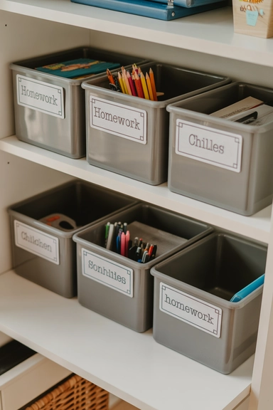 23 Back To School Organization Ideas For Families 11 10 - Portable Homework Caddies
