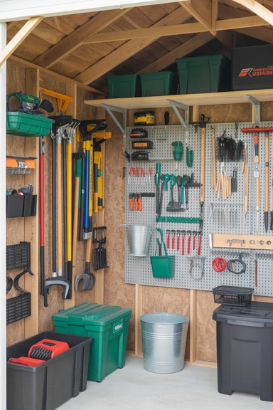 23 Garden Tool Organization Ideas for Garage and Shed Storage 11 Create a Shed Organization System With Zones