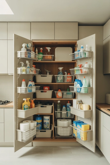 21 Cleaning Supplies Organization Ideas That Actually Work 12 Cleaning Supply Storage Cabinets That Contain Visual Clutter
