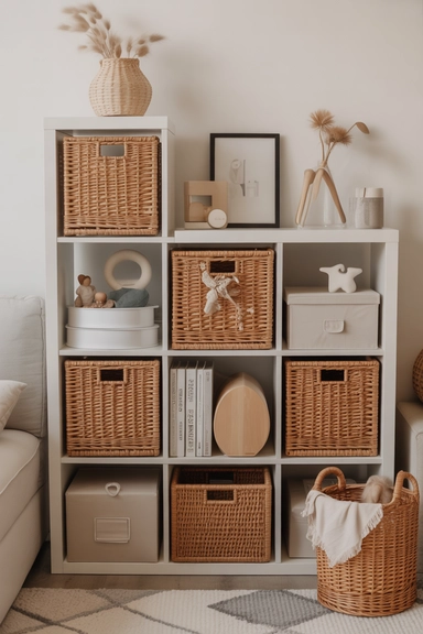Cube Organizers With Baskets for Visual Calm