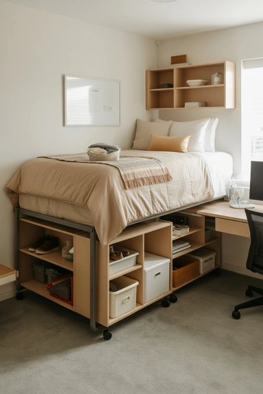 Use Under Bed Storage for Dorm Rooms