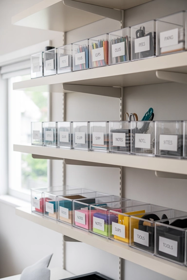 Home Office Storage Ideas That Keep Workspaces Clear 13 Use Under-Desk Storage to Free Surface Space
