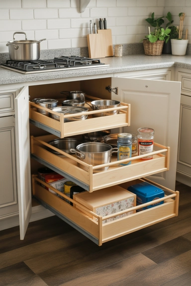 22 Amazon Kitchen Cabinet Organizer Ideas for Homes 12 Drawer-in-Cabinet Organizers for Layered Storage