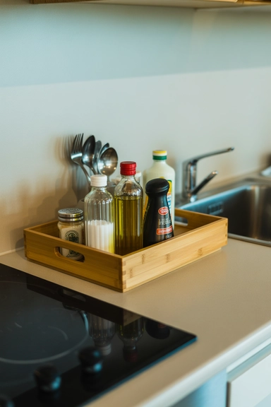 Minimalist Tray Grouping for Daily Essentials
