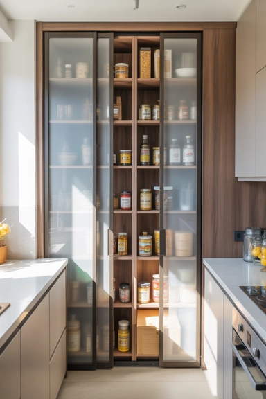  Sliding Door Pantry Designs for Tight Kitchens