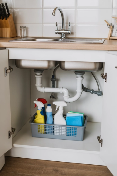 Store Cleaning Supplies in One Contained Zone