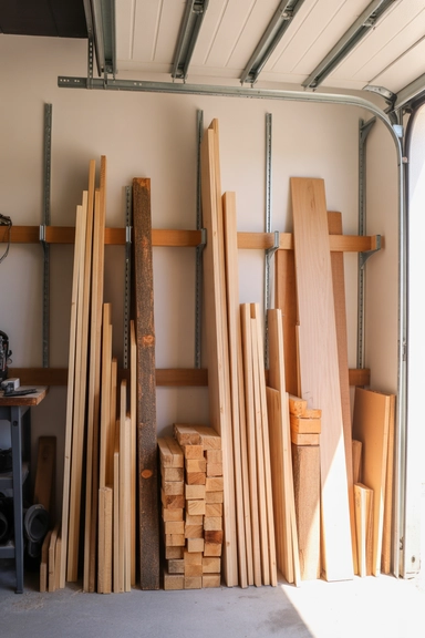 22 Garage Wall Storage Ideas That Free Up Floor Space 13 Vertical Lumber Racks That Clear Floor Stacks