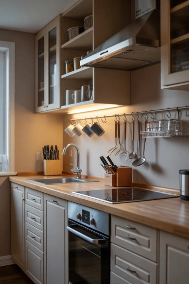 23 Small Kitchen Remodel Ideas That Maximize Every Inch 14 Add Under-Cabinet Storage Solutions