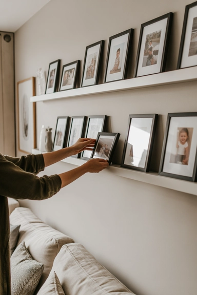 23 Ways to Organize Your Photos For Every Busy Family 14 Create a Rotating Display for Favorite Photos