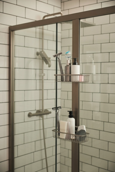 Magnetic Shower Storage for Metal Fixtures