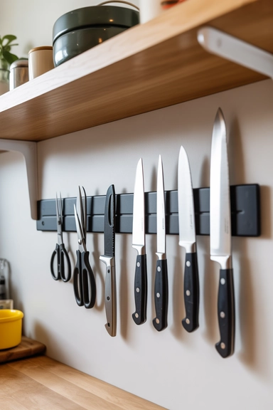 Magnetic Strips for Metal Tools and Knives