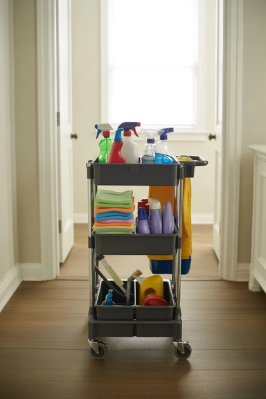 21 Cleaning Supplies Organization Ideas That Actually Work 14 Mobile Cleaning Carts for Multi-Room Homes
