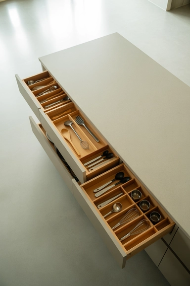 Multi-Drawer Storage for Utensils and Tools
