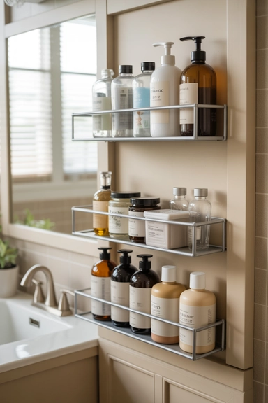Tiered Storage for Tall Bottles and Containers
