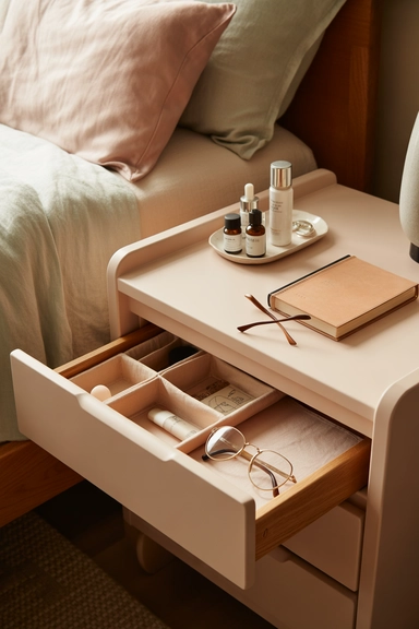 14- Create a Nightstand Organizer for Her With Layered Storage