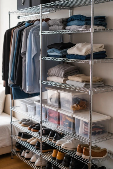 Metal Shelving That Adds Adjustable Flexibility