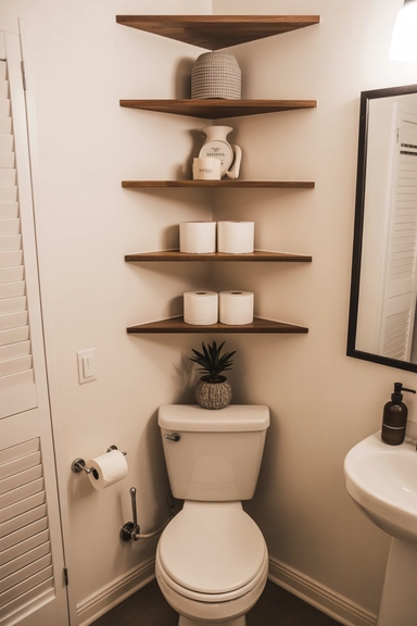 Corner Shelves That Use Overlooked Angles