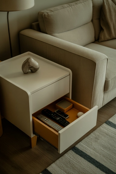 25 Small Living Room Storage Ideas That Reduce Visual Clutter 15 Multi-Use Side Tables With Internal Storage