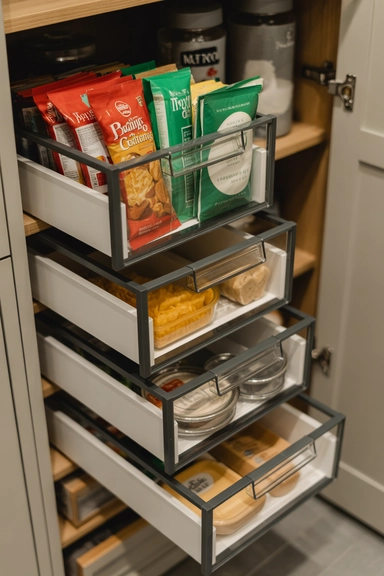 22 Amazon Home Organization Finds for Small Spaces 15 Stackable Pantry Drawers That Replace Deep Shelf Piles