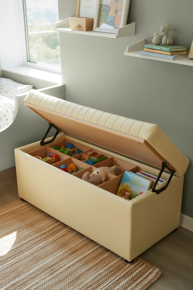 22 Kids Room Storage Ideas That Keep Toys Under Control 16 Add Storage Benches for Hidden Toy Storage