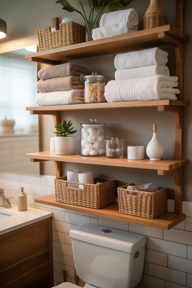 Decorative Shelf Styling That Doubles as Storage