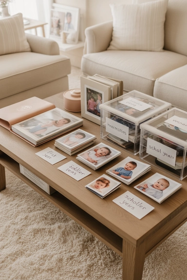 23 Ways to Organize Your Photos For Every Busy Family 16 Organize Baby and Childhood Photos Separately