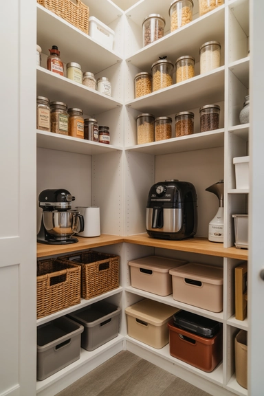 Shelving Designed Around Small Appliances
