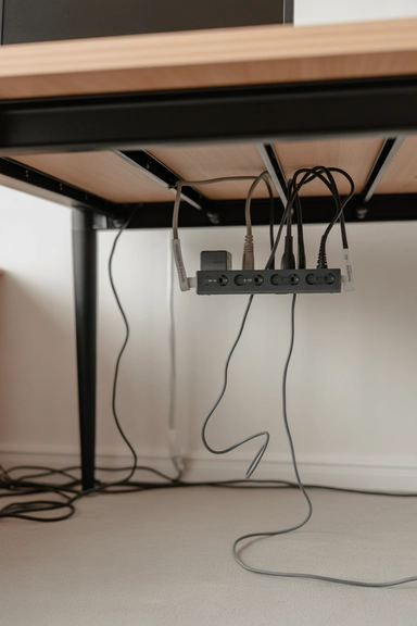 Under-Desk Charging Mounts That Clear the Floor