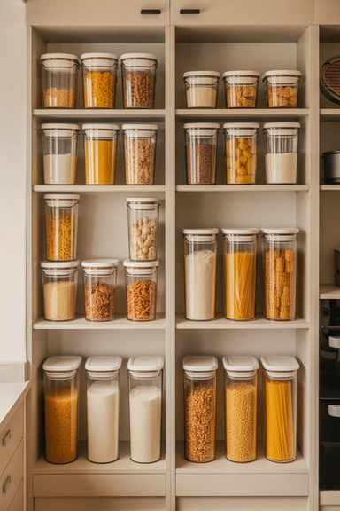 Use Stackable Containers for Pantry Staples