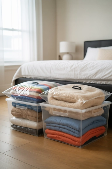 Use Vacuum Bags for Bulky Items